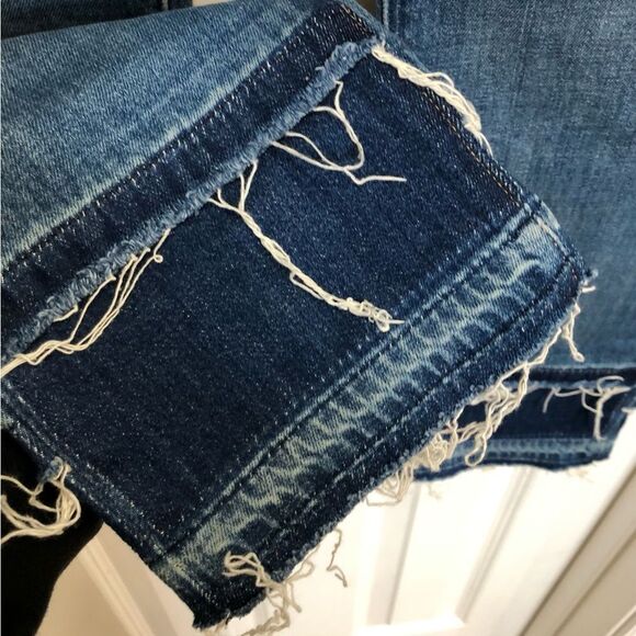 HUDSON - NWT L Sz 28 - Zoeey Straight-Leg Double Step Cropped Jean -Social Grace - Picture 6 of 16